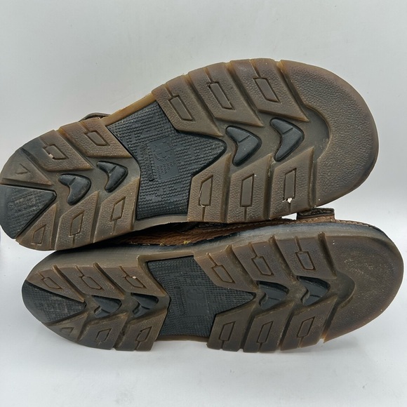 RARE DR MARTENS Sandals Mens Size 12 Brown Leather Fisherman Made In ENGLAND Y2K - Picture 8 of 13